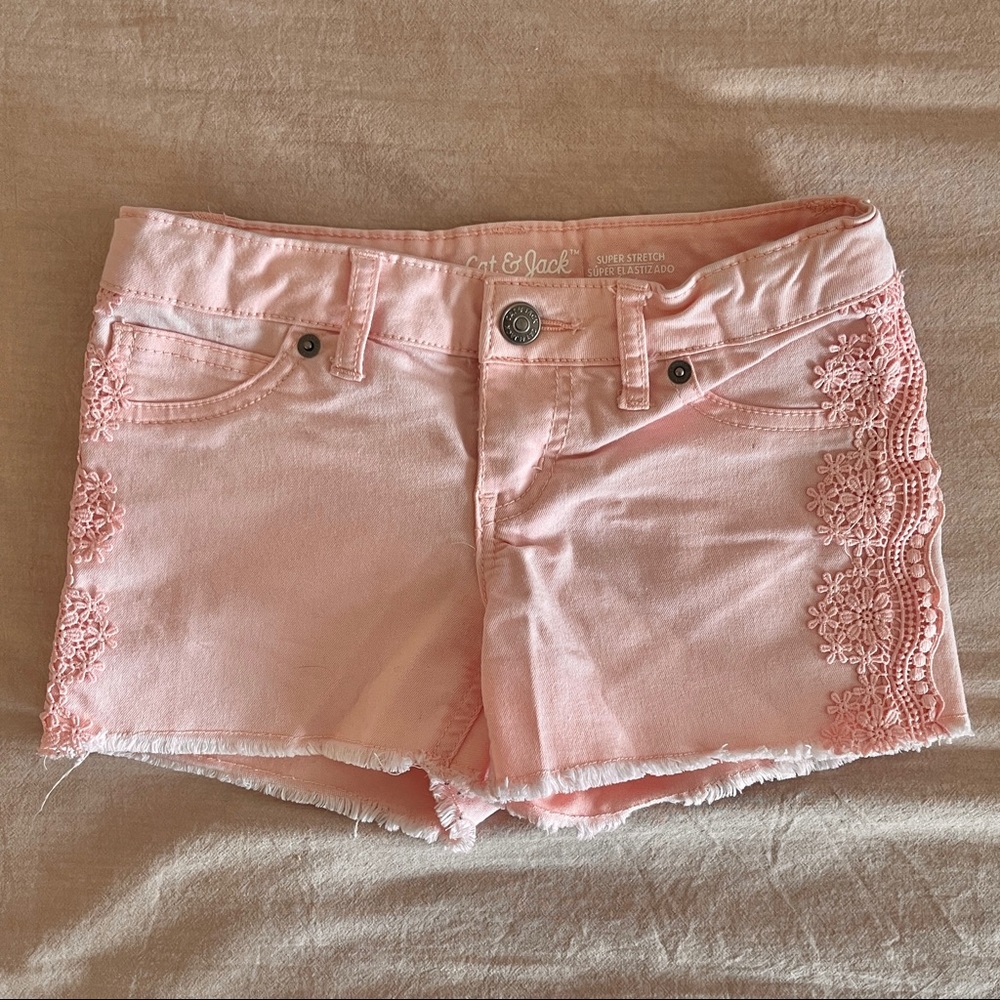 Cat & Jack Super Stretch Pink Shorts, kids size M (7/8)